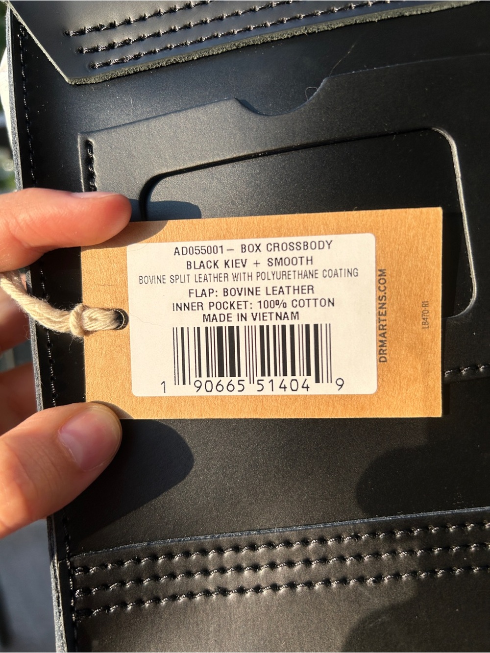 Dr Marten Crossbody Leather Bag with Buckle - Picture 3 of 6